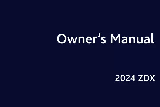 2024 Acura Zdx owners manual