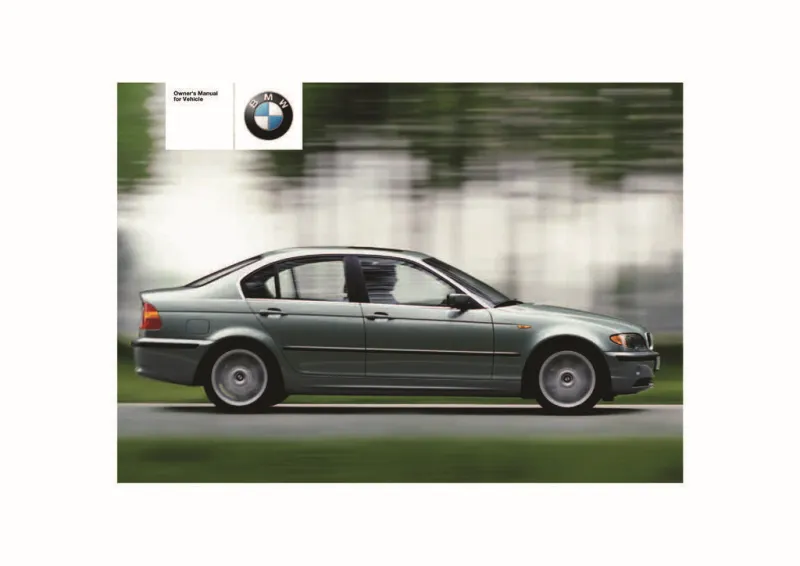 2004 BMW 3 Series owners manual