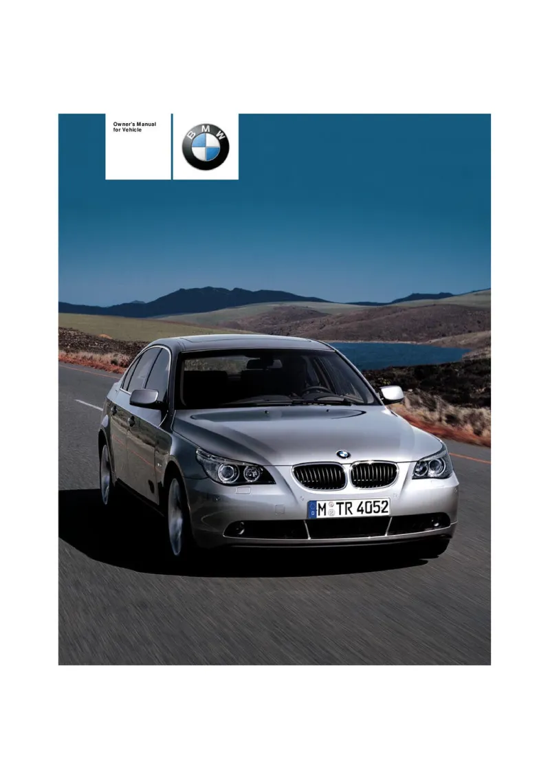 2004 BMW 5 Series owners manual