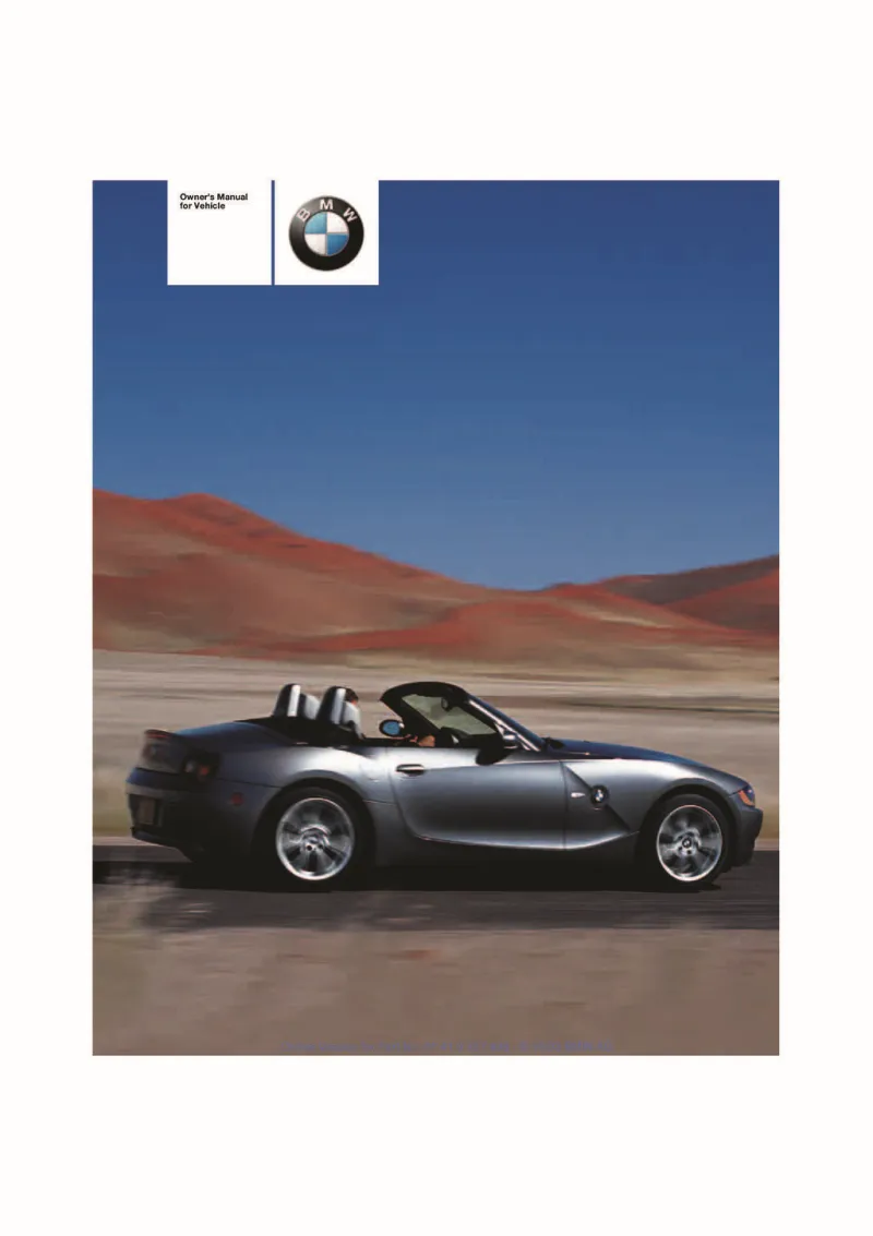 2004 BMW Z4 owners manual