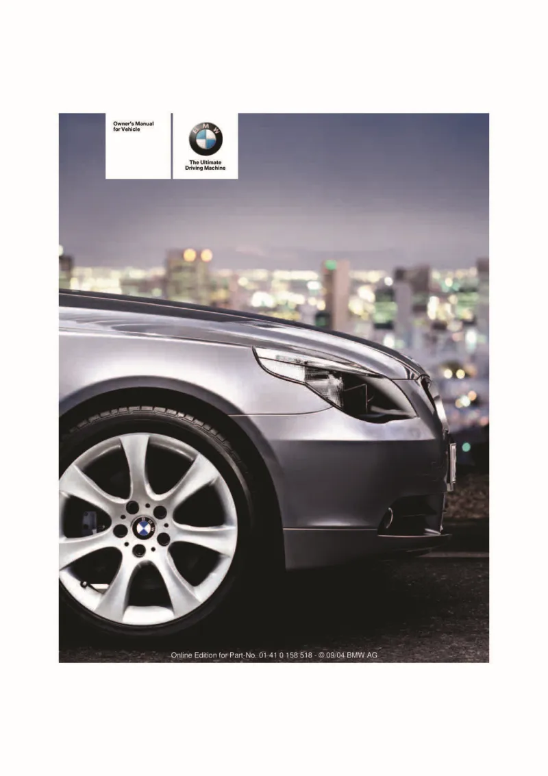 2005 BMW 5 Series owners manual