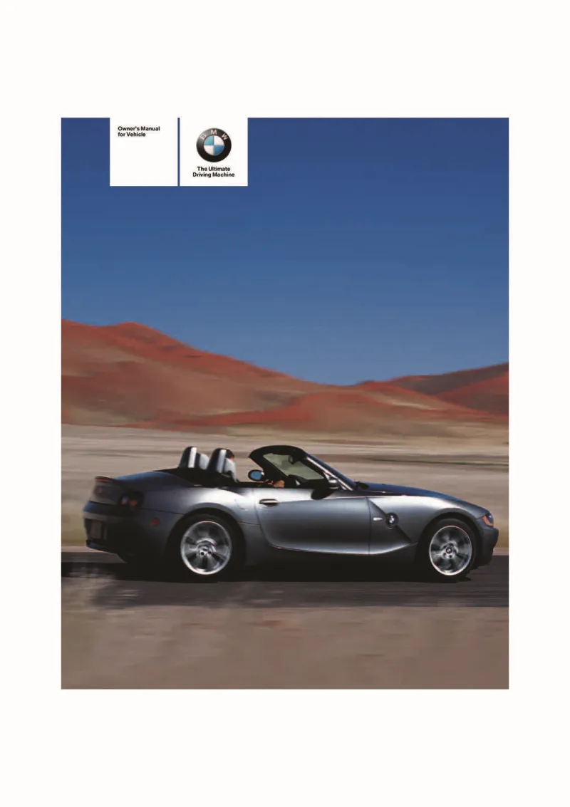 2005 BMW Z4 owners manual