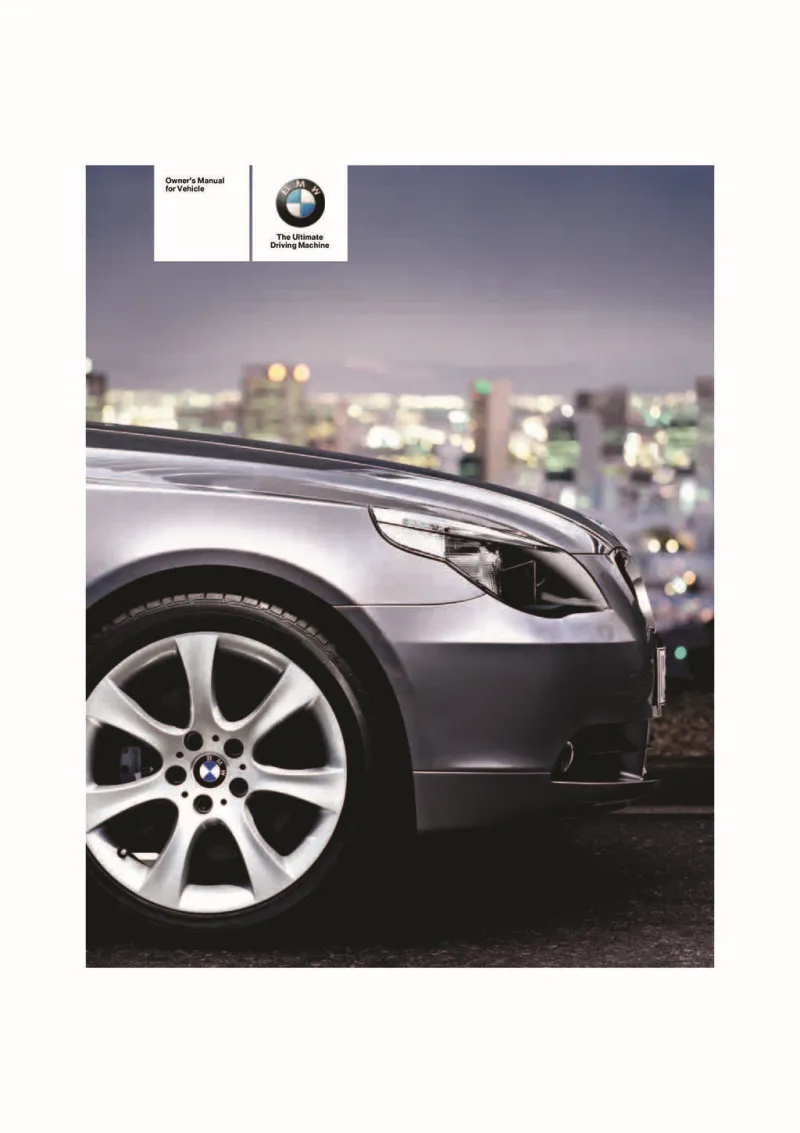 2006 BMW 5 Series owners manual