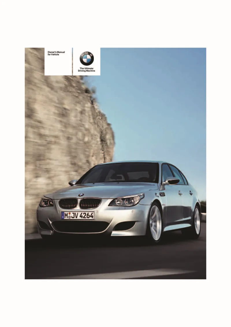2006 BMW M5 owners manual