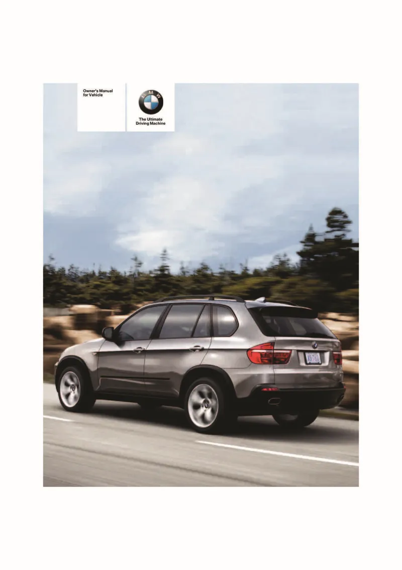 2007 BMW X5 owners manual