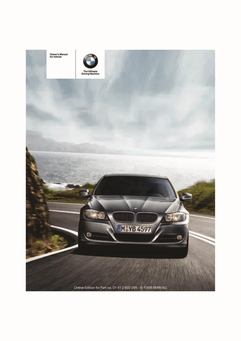 2009 BMW 3 Series owners manual