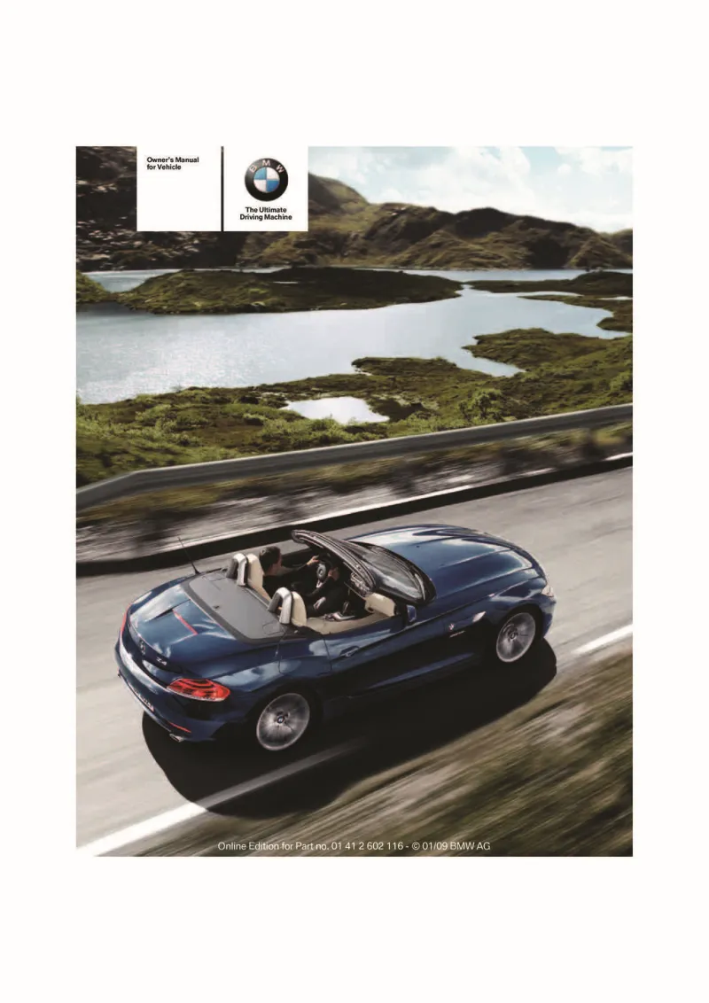 2009 BMW Z4 owners manual