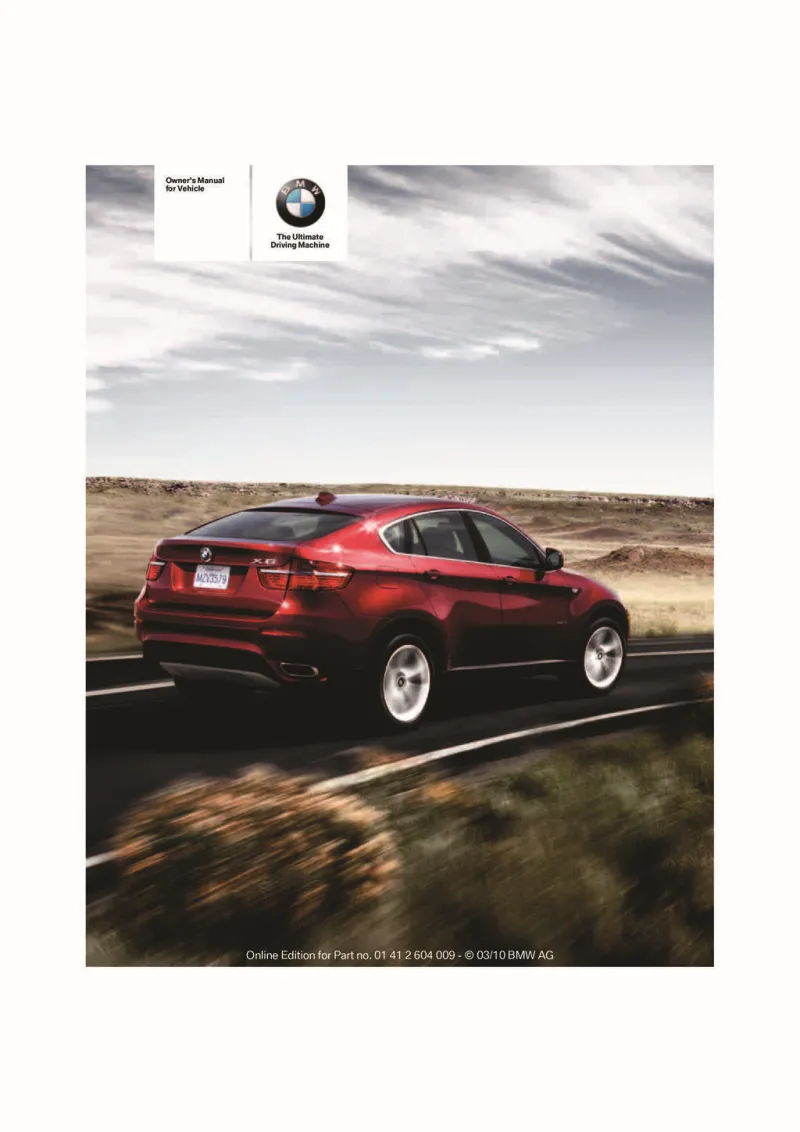 2011 BMW X5 owners manual