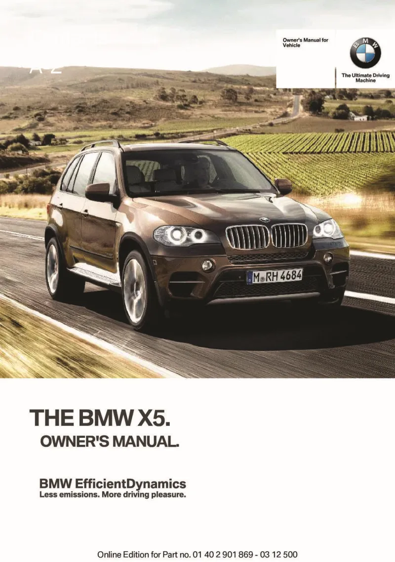 2013 BMW X5 owners manual