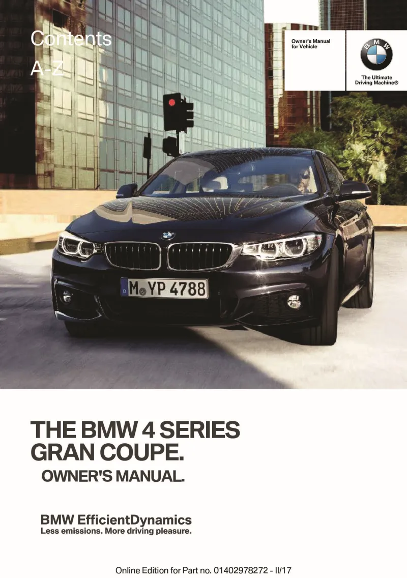 2018 BMW 4 Series owners manual