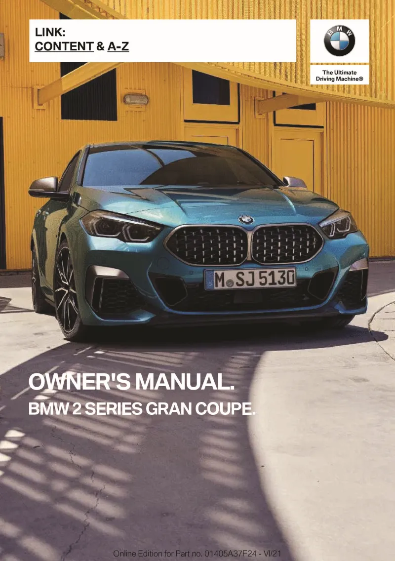 2022 BMW 2 Series owners manual