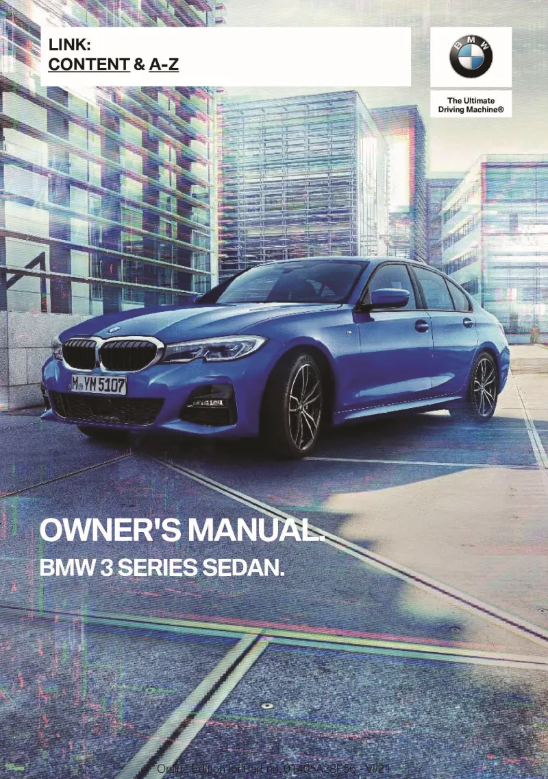 2022 BMW 3 Series owners manual