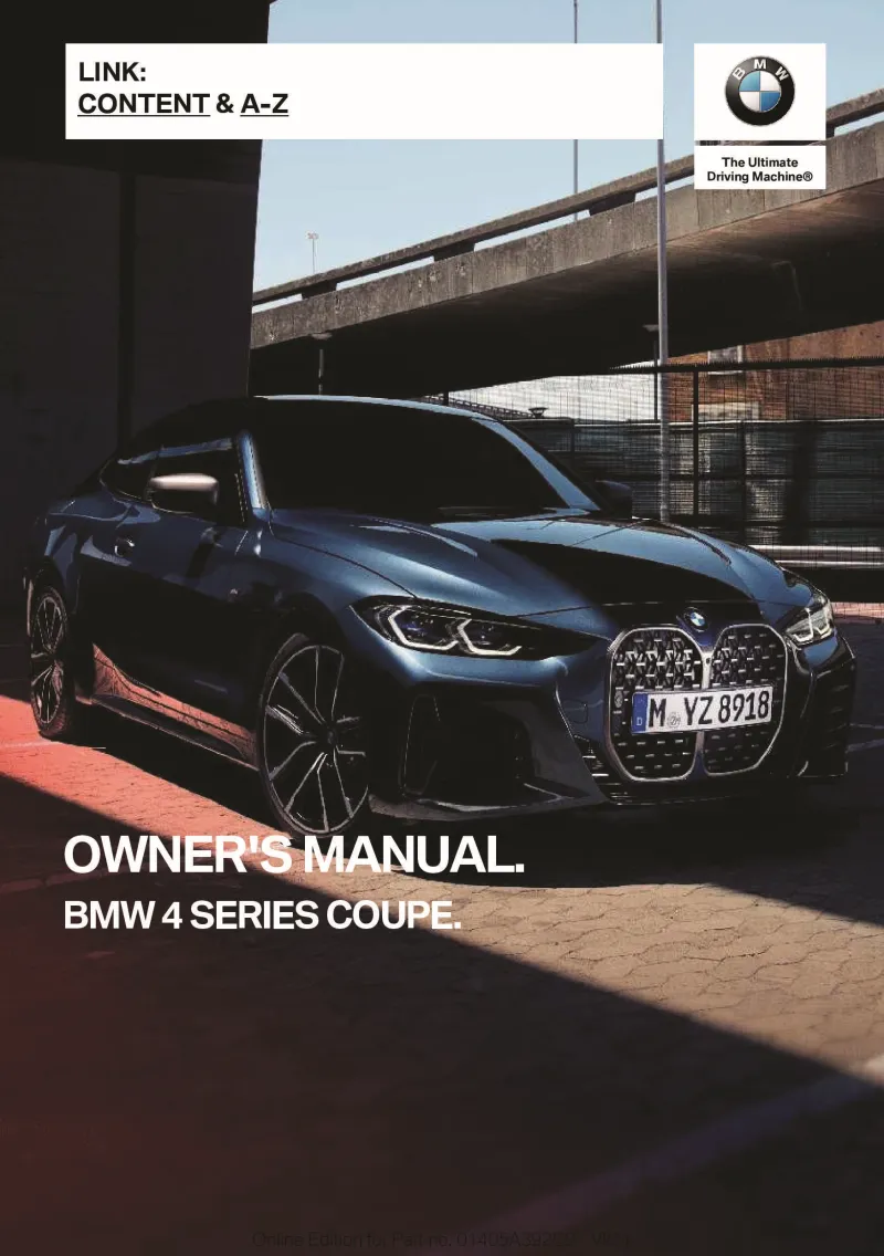 2022 BMW 4 Series owners manual