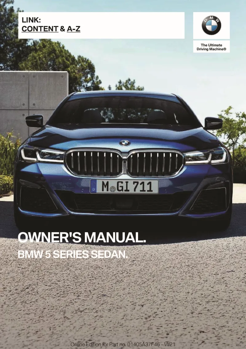2022 BMW 5 Series owners manual