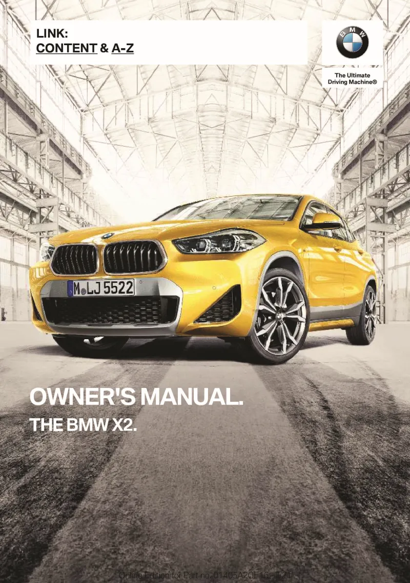 2022 BMW X2 owners manual