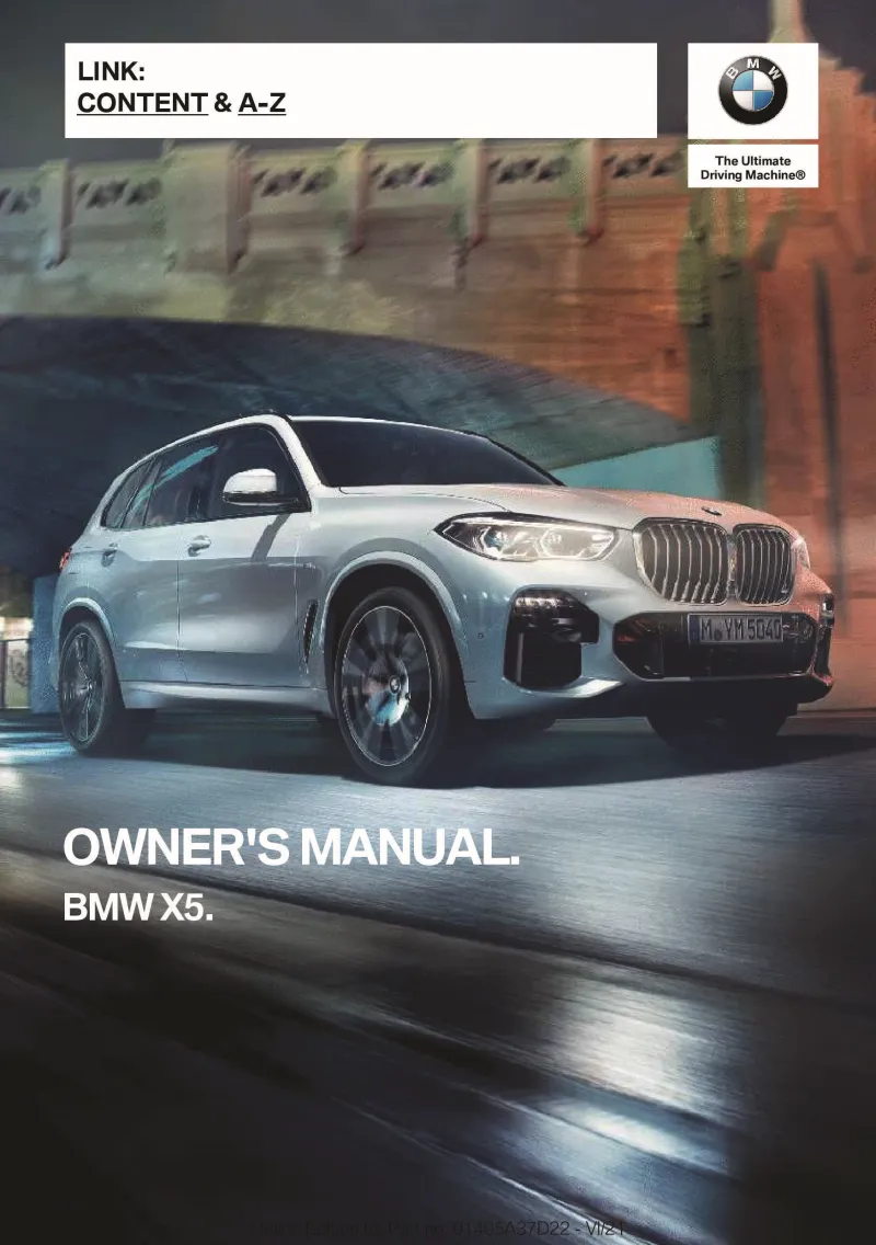 2022 BMW X5 owners manual
