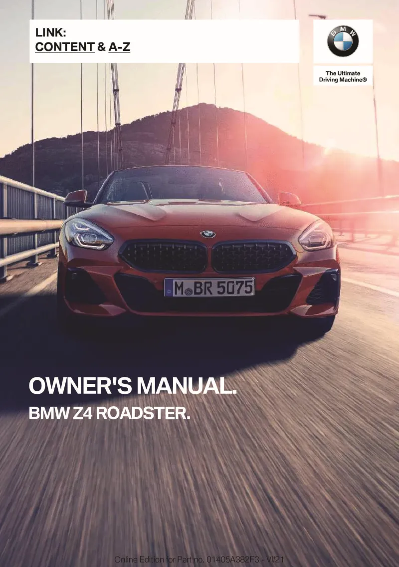 2022 BMW Z4 owners manual