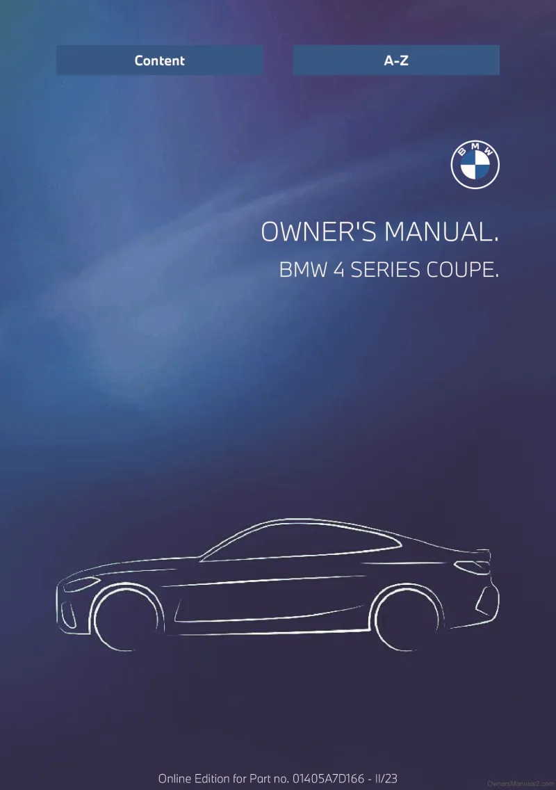 2024 BMW 4 Series owners manual