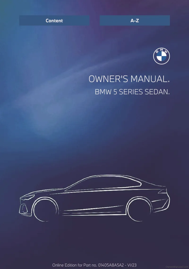 2024 BMW 5 Series owners manual