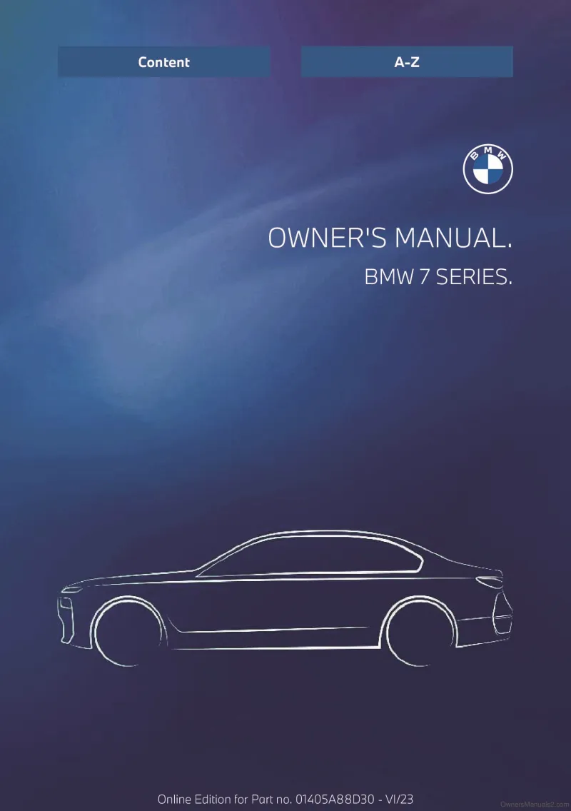 2024 BMW 7 Series owners manual