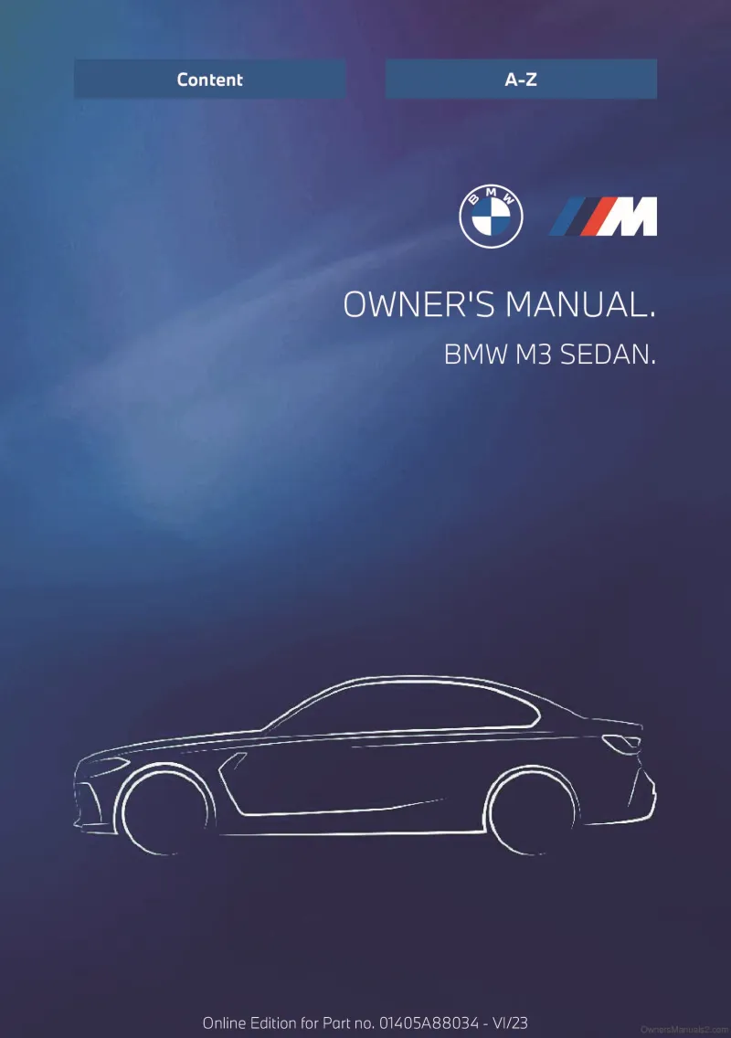 2024 BMW M3 owners manual free pdf