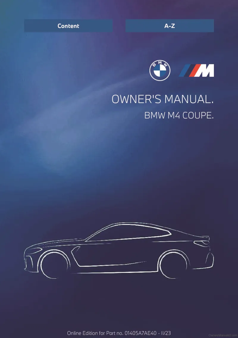 2024 BMW M4 owners manual free pdf