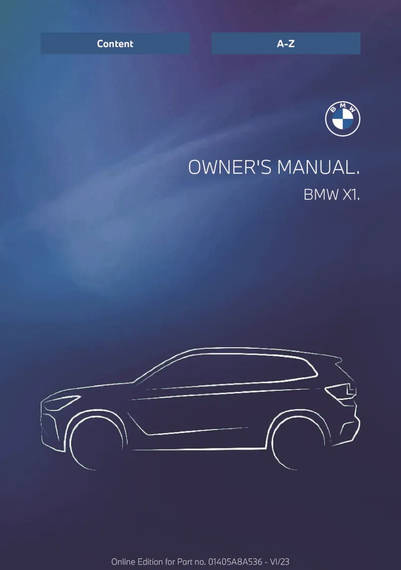 2024 BMW X1 owners manual