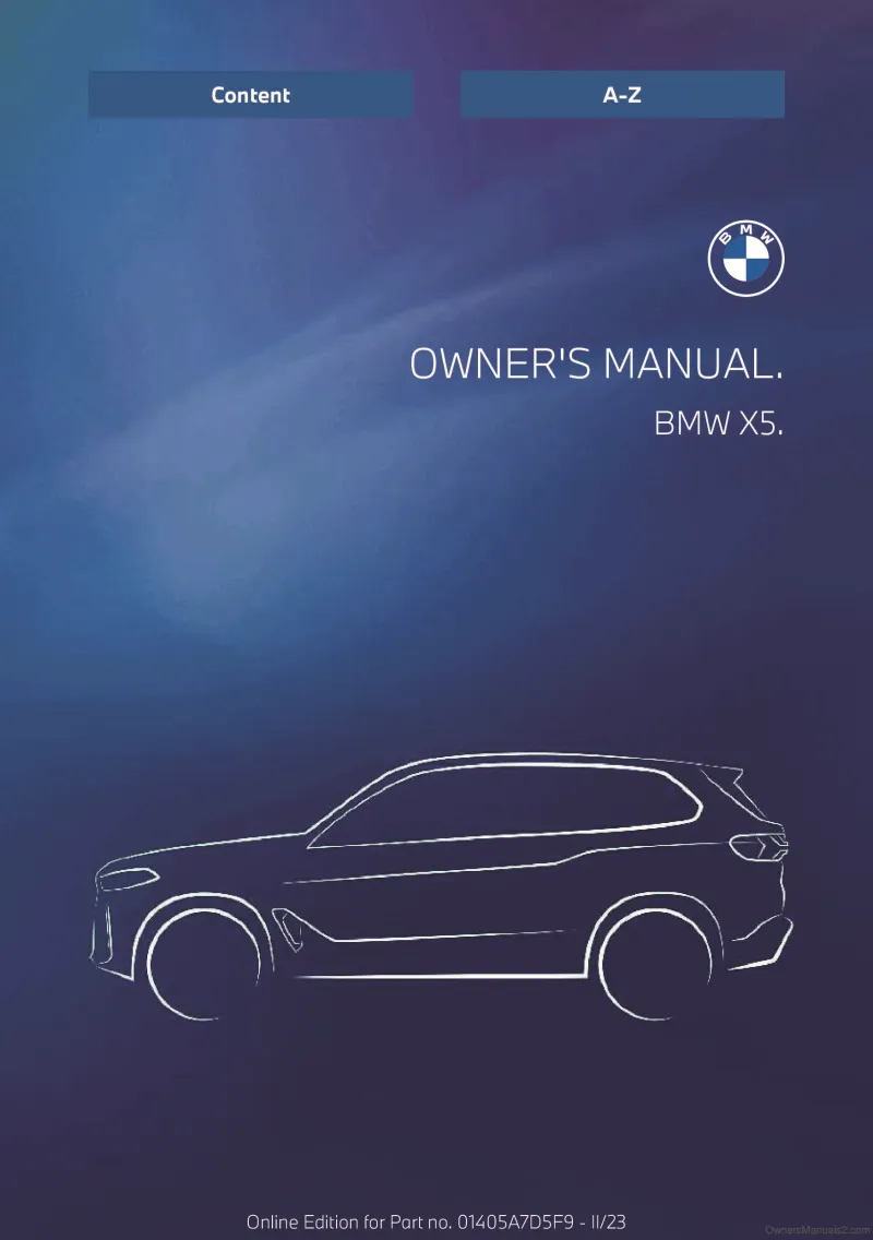 2024 BMW X5 owners manual