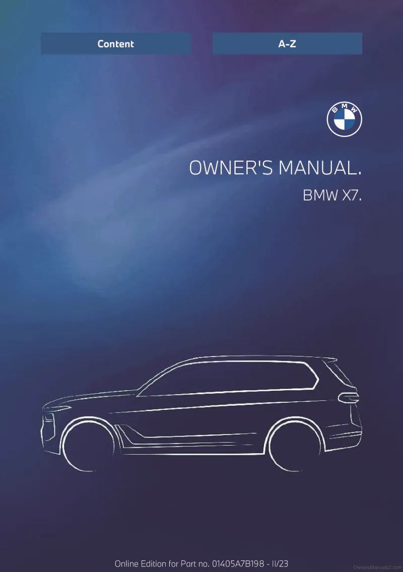 2024 BMW X7 owners manual