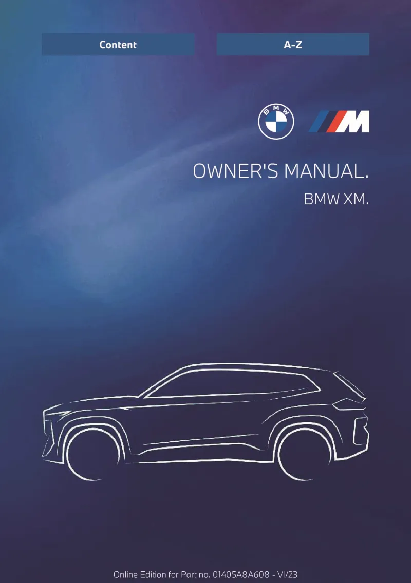 2024 BMW XM owners manual
