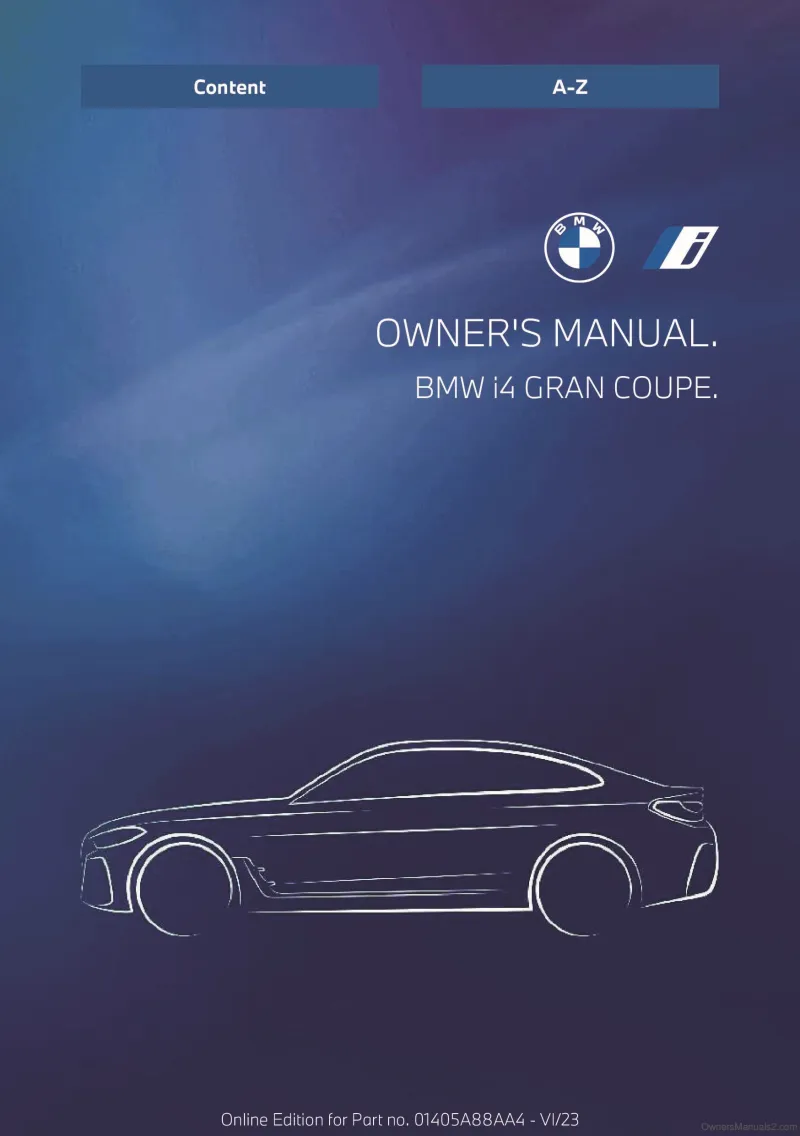 2024 BMW i4 owners manual