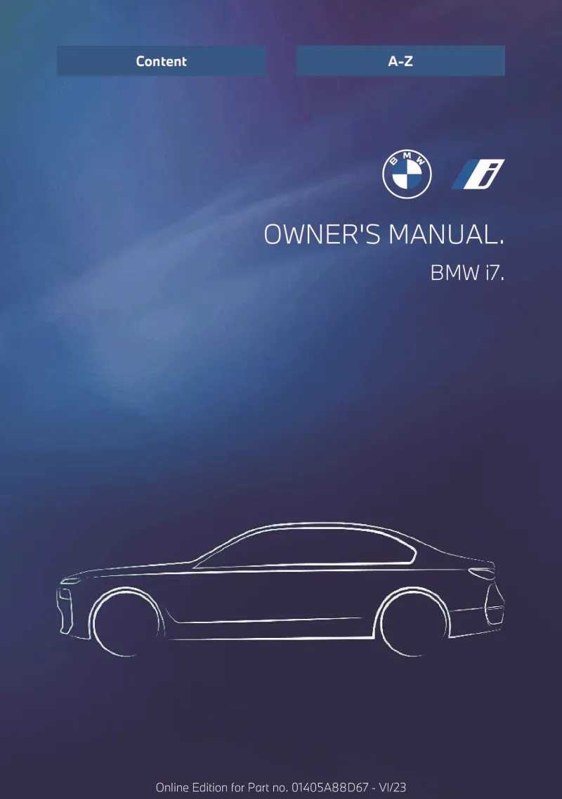 2024 BMW i7 owners manual