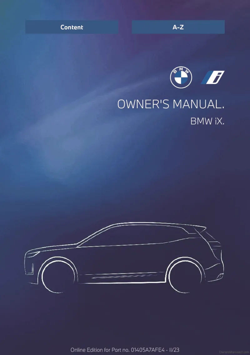 2024 BMW iX owners manual