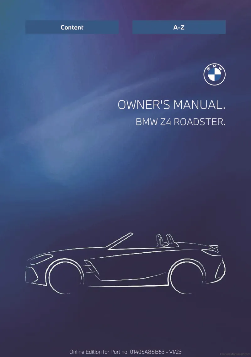 2024 BMW Z4 owners manual