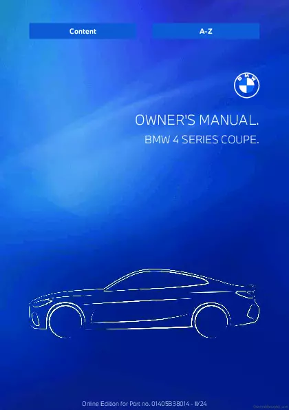 2025 BMW 4 Series owners manual