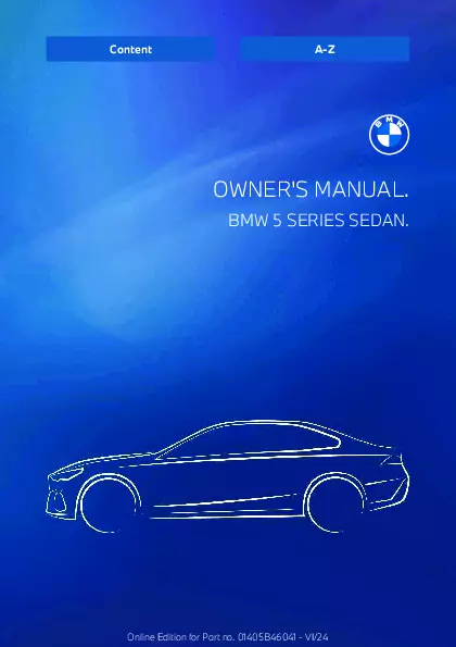 2025 BMW 5 Series owners manual