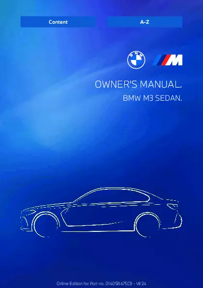 2025 BMW M3 owners manual