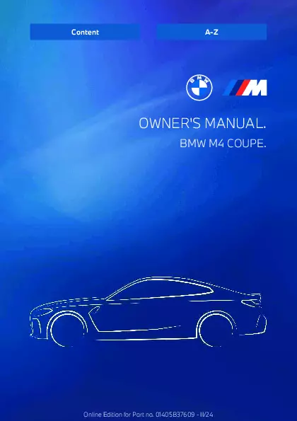 2025 BMW M4 owners manual
