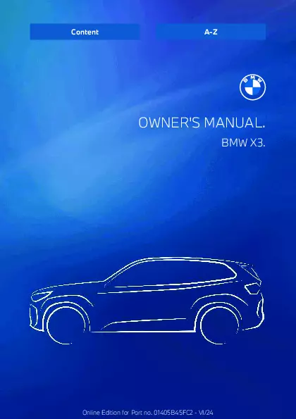 2025 BMW X3 owners manual free pdf