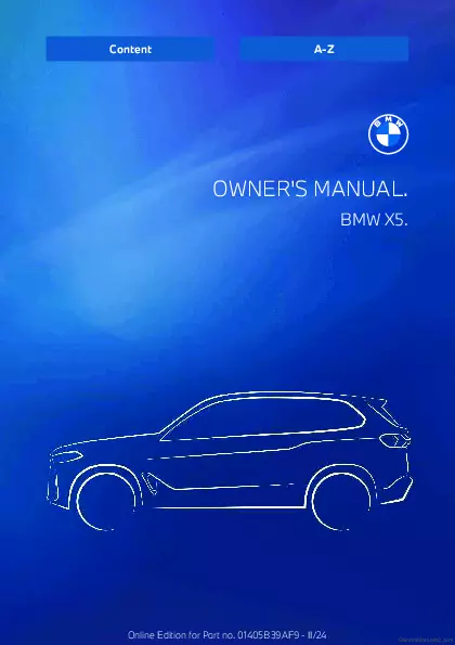 2025 BMW X5 owners manual