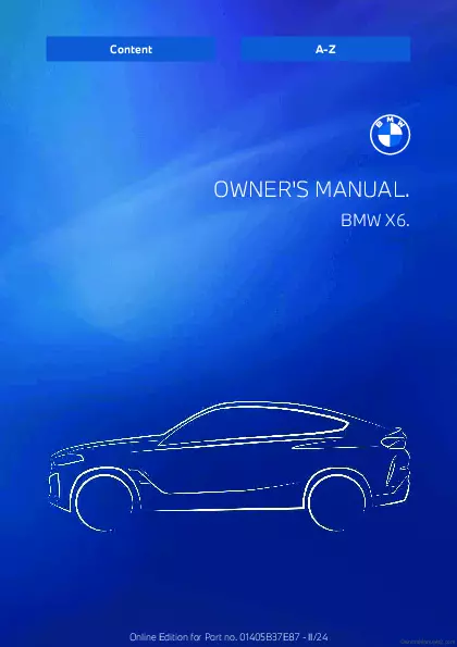 2025 BMW X6 owners manual