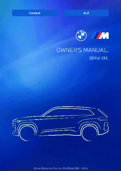 2025 BMW XM owners manual