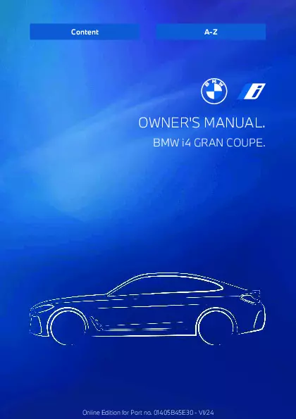 2025 BMW i4 owners manual