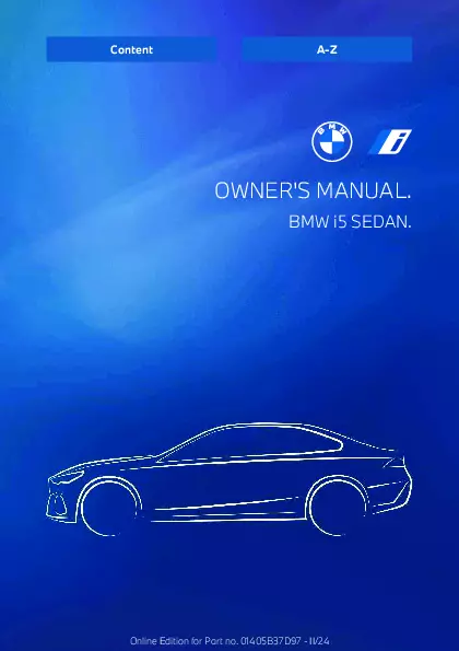 2025 BMW i5 owners manual