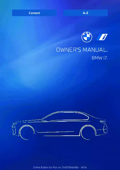 2025 BMW i7 owners manual