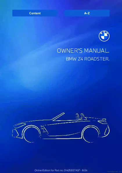 2025 BMW z4 owners manual