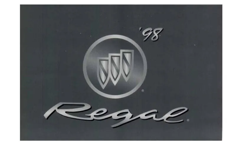 1998 Buick Regal owners manual