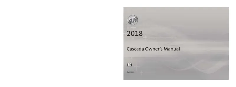 2018 Buick Cascada owners manual