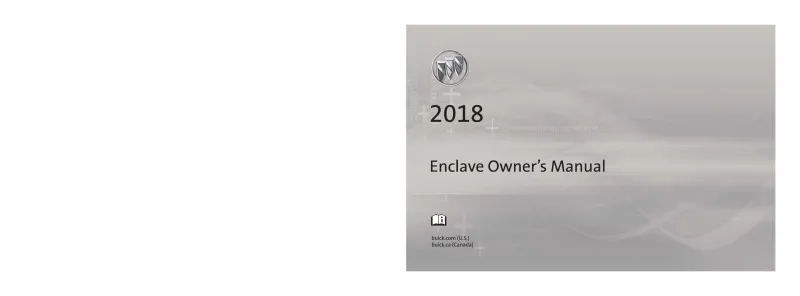 2018 Buick Enclave owners manual