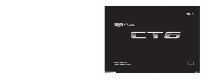 2016 Cadillac Ct6 owners manual